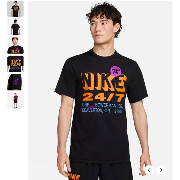 Nike Dri-Fit UV Hyverse Graphic RARE athletic short-sleeve t-shirt size S - Picture 5 of 15